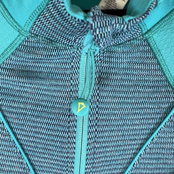 IVIVVA by Lululemon teal zip up athletic jacket girls‎ size 10 Workout - Picture 4 of 8